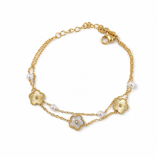 Pearl Flower Bracelet