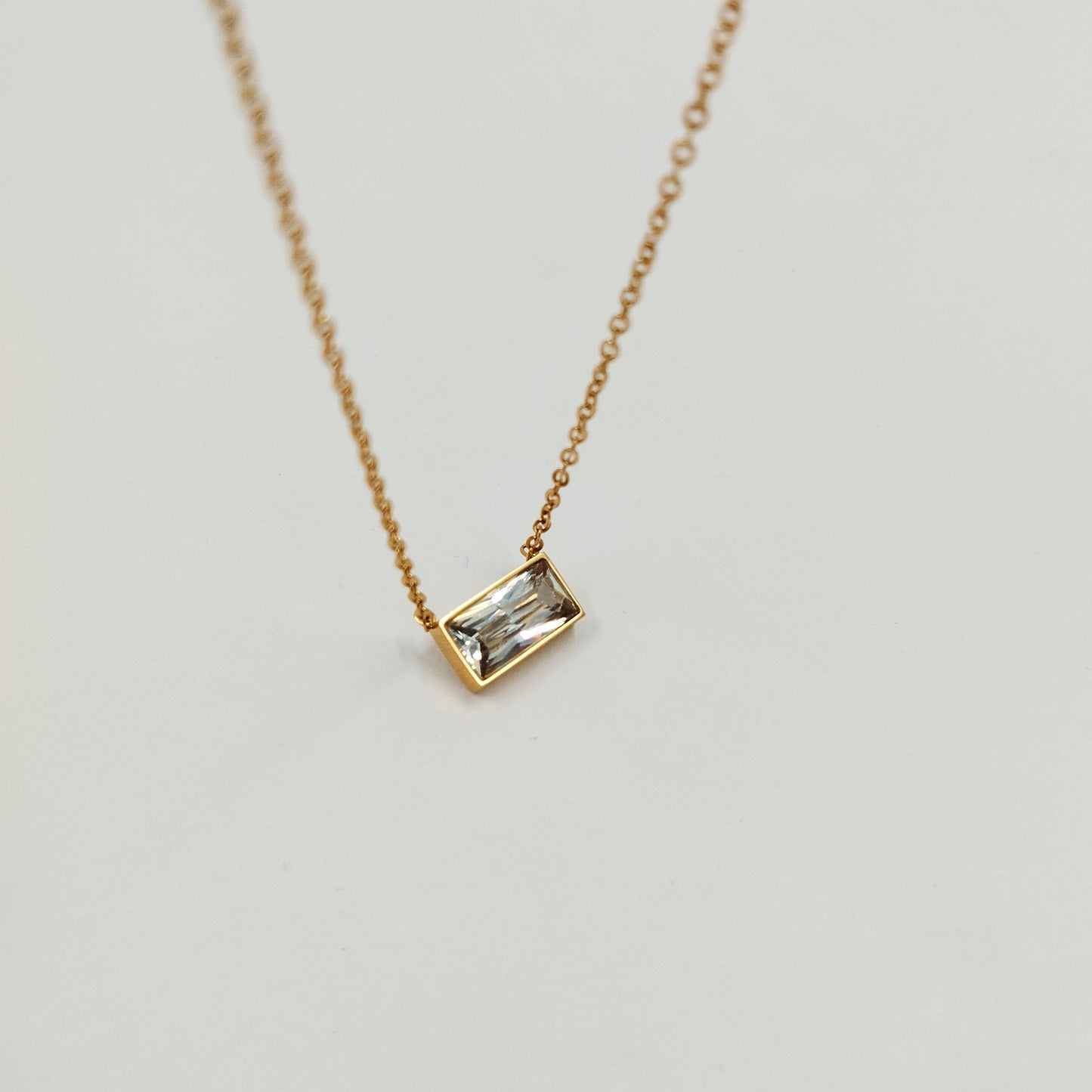 Crystal Bar Necklace