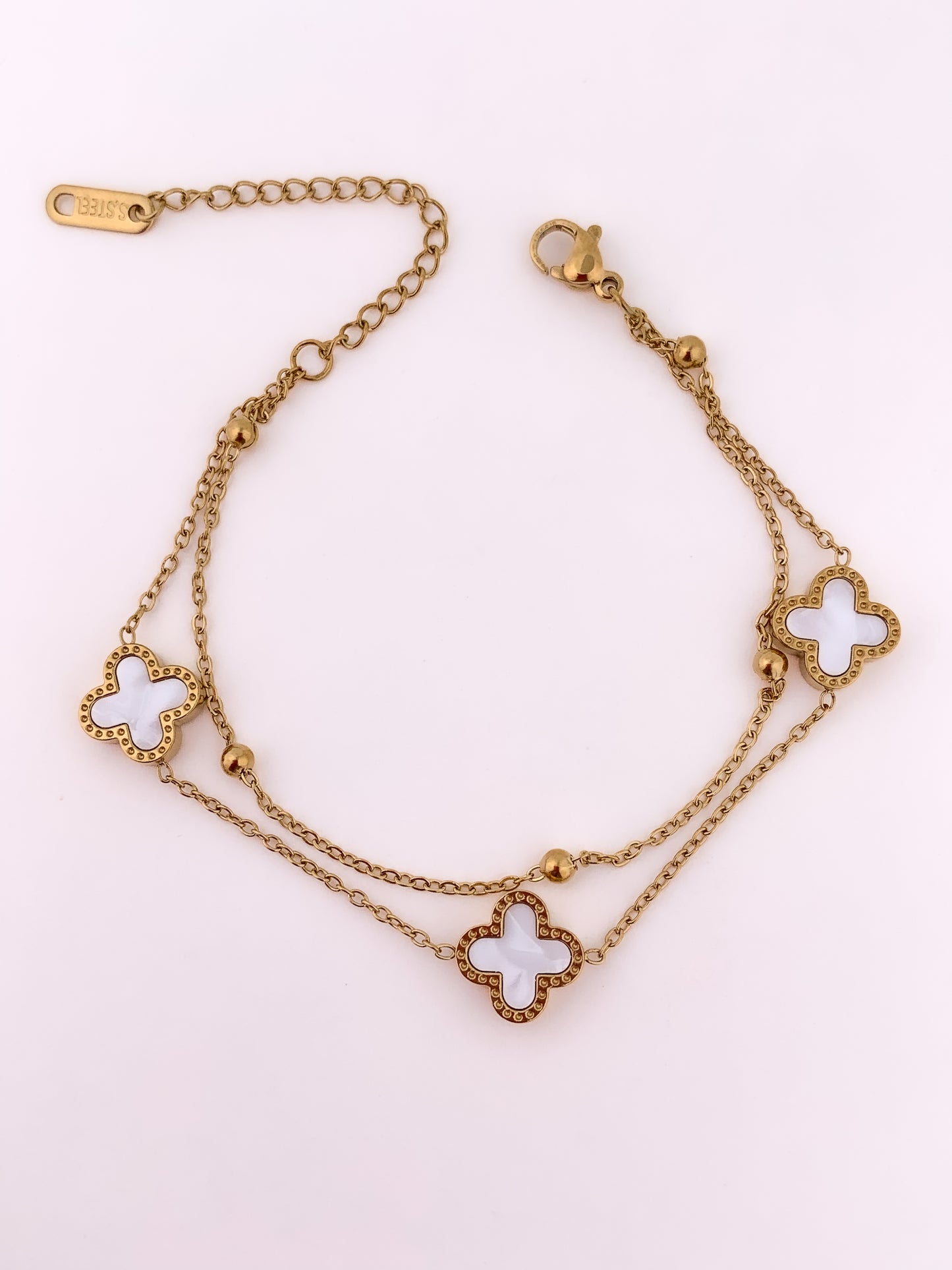 Reversible Clover layered Bracelet