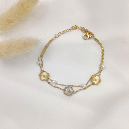 Pearl Flower Bracelet