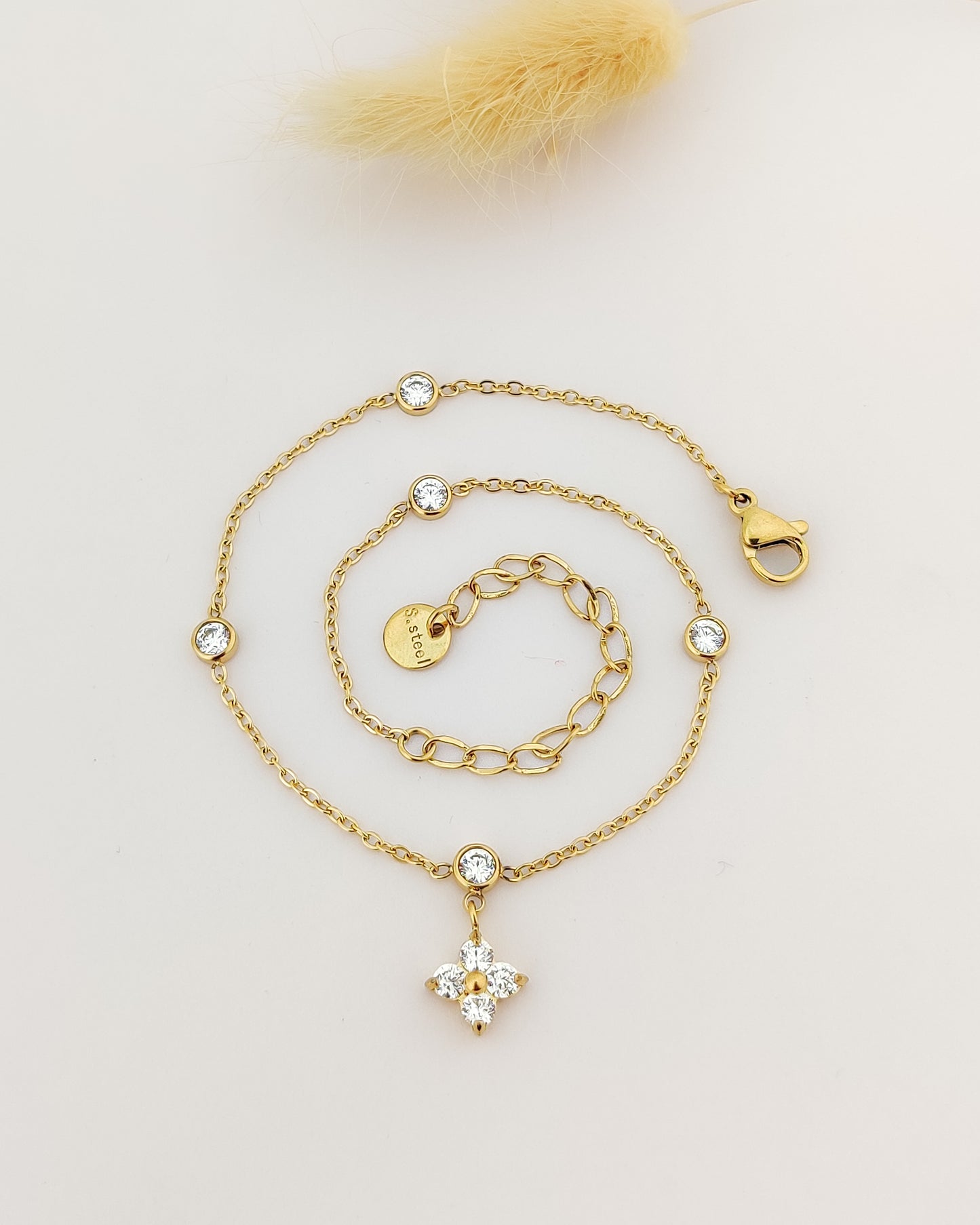 Dainty Stone Anklets