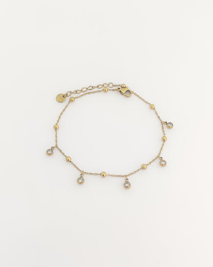 Crystal Droplet Anklet