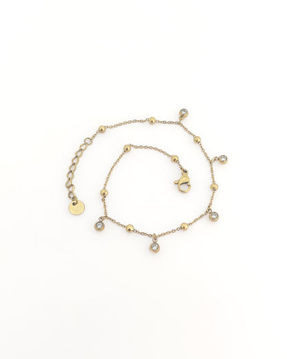 Crystal Droplet Anklet