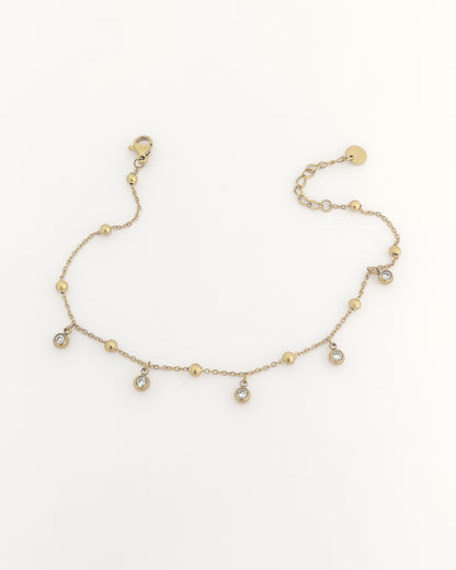 Crystal Droplet Anklet