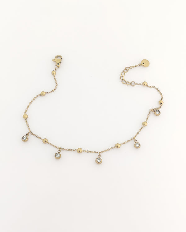 Crystal Droplet Anklet
