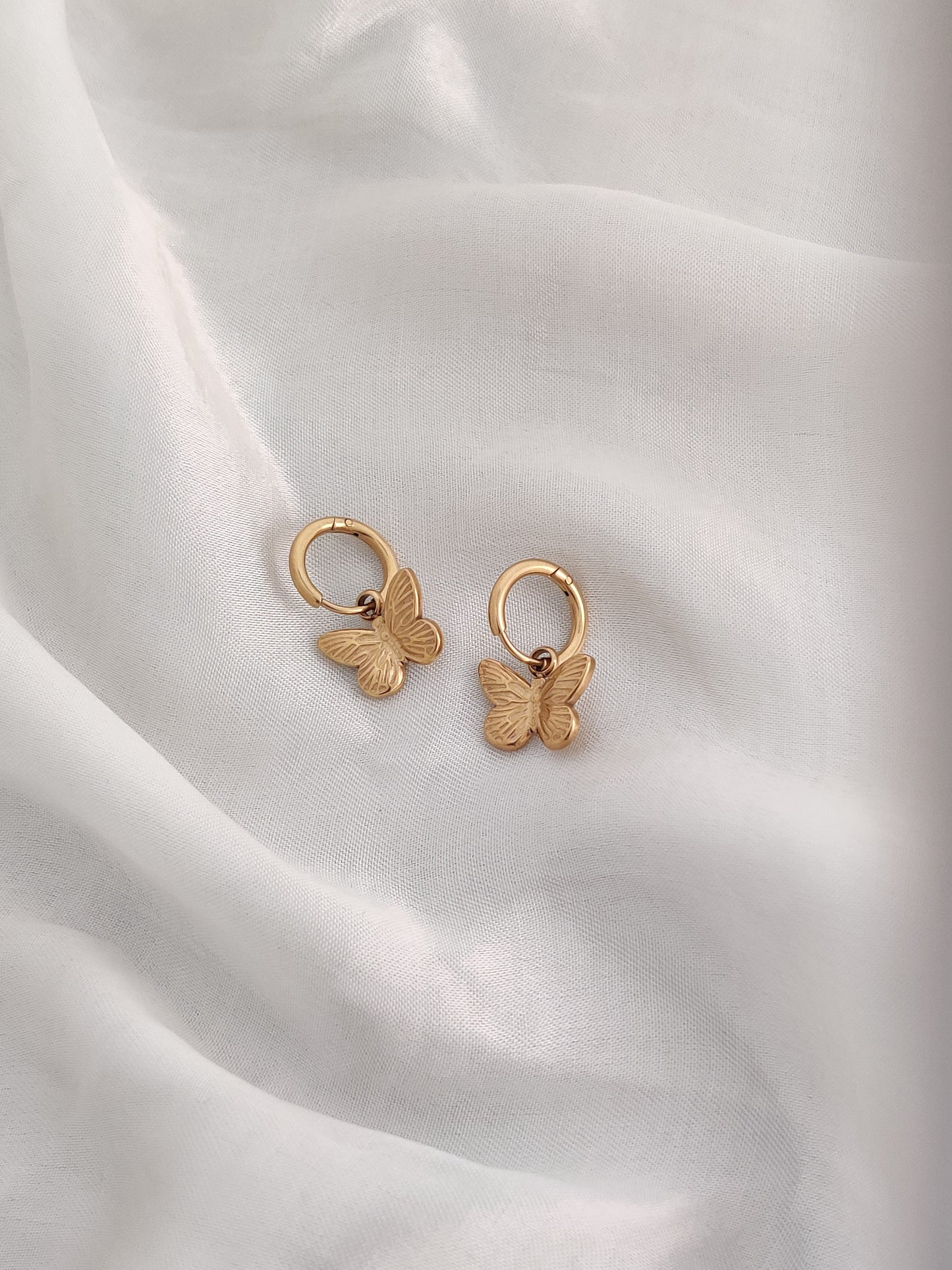 Natalie Butterfly Hoops