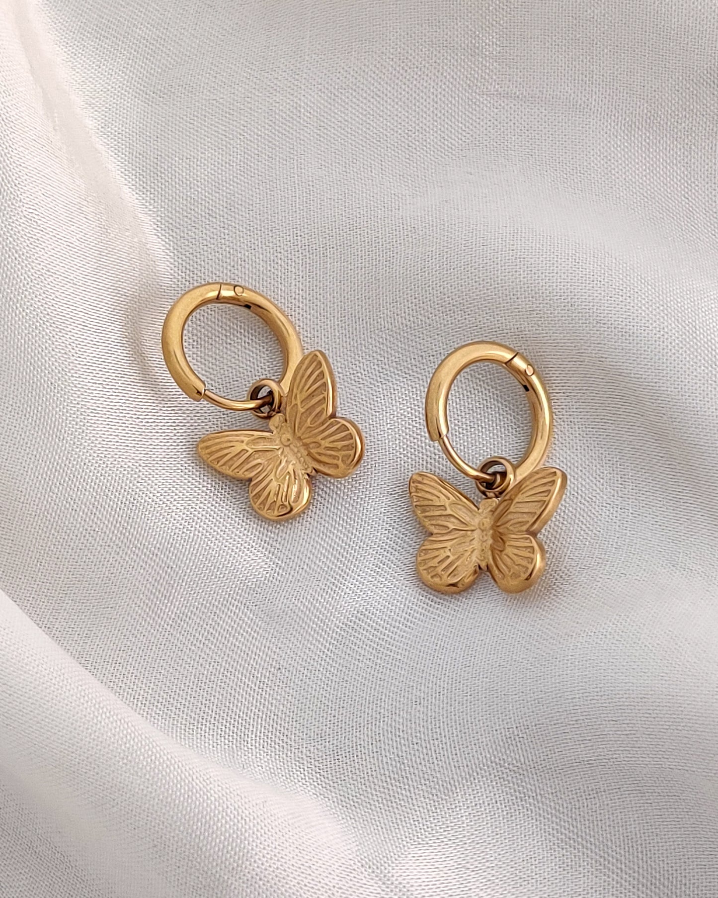 Natalie Butterfly Hoops