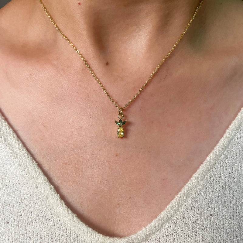 Pineapple Drop Necklace